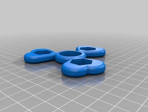 özelleştirilmiş kalp &lt benim 3 Sevgililer pick-ağırlık fidget bir spinner mekanik oyuncaklar 3d print model - Mito3D