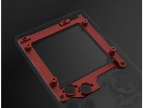 sıfır gameboy montaj braketi lcd video oyunları gbz monte edin sudomod 3d print model - Mito3D