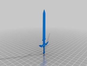 3d-master sword adereços 3d print model - Mito3D