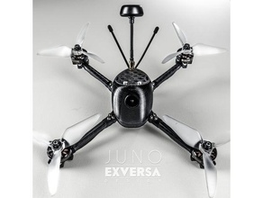 exversa juno 6 mm karbon mini quad - hayır kabuk r c araçlar 250 quadcopter tasarım drone hızlı fiber gerçek fpv250 hafif nasa dört racer yarış sls titanyum zmr250 3d print model - Mito3D