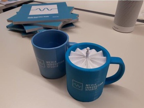 one year coffee data - ripple mug visualization media 3d print model - Mito3D