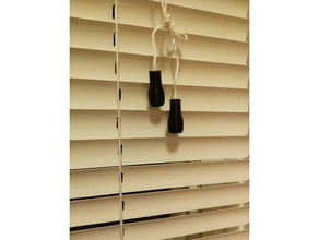 window blind pull end household cord drops tassel windows shade 3d print model - Mito3D