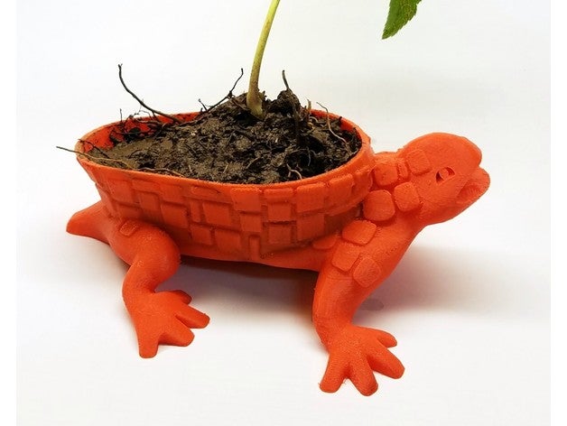 draudi planter containers dragon flower pot gaudi lizard park g ell 3D print model - Mito3D