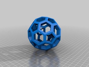 hex sphere math art customized 3d print model - Mito3D