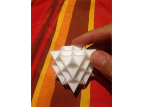 cuboctahedron isotrópico matriz de 64 tetraedro merkaba matemática tedrahedron a geometria sagrada isotr pica merkabah vetor equilíbrio 3d print model - Mito3D