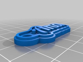 ana Schlüsselanhänger kundengebundene 3d print model - Mito3D