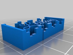 mon projet personnalisé plaque signalétique du générateur openscad de l'apprentissage 3d print model - Mito3D