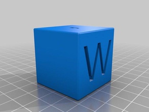 my customized custom die dice 3d print model - Mito3D