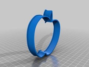 apple cookie cutter 3d printing 3d print model - Mito3D