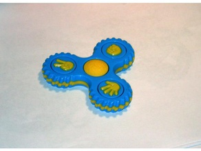 roshambo fidget spinner juegos y juguetes de papel el rock las tijeras juguete 3d print model - Mito3D
