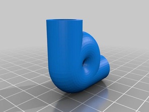 my customized custom bend angle pipe union replacement parts 3d print model - Mito3D