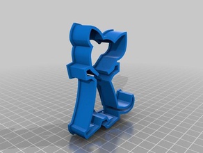 mouse cortador de cookie A impressão 3d 3d print model - Mito3D