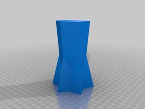 taper-vase-no twist-120mm containers customized 3d print model - Mito3D