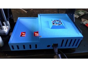 makergear m2 larger electronics box 2 lm2596 holders 3d printer parts enclosure 3d print model - Mito3D