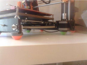 pelotas de rebote del amortiguador pies Impresora 3d accesorios las piezas antivibratorios anti vibración bouncyball la compuerta pie impresora prusa prusia i3 goma 3d print model - Mito3D