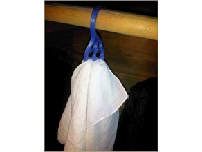 hanky hook organization closet cloth cold flu handkerchief hanger hole mouth nose organizer sneeze 3d print model - Mito3D