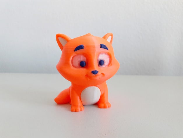 cleo Kätzchen multi-color-version Tiere cat dual-extrusion kitty multi-Farbe multi-extrusion multi-material multicolor multimaterial 3D print model - Mito3D