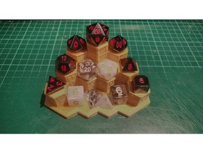 dados de rpg rack v10 d&d d20 dnd titular 3d print model - Mito3D