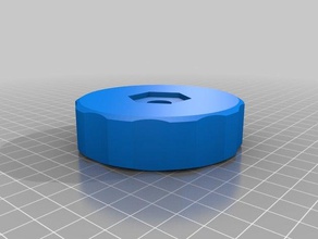 meu personalizados fingerwheel porca anpassbares handrad f r mutter partes personalizado 3d print model - Mito3D