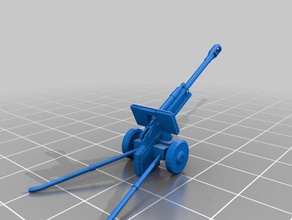 zis 3 76mm gun toy & game accessories artillery soviet union ww2 weapons wwii 3d print model - Mito3D