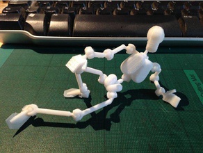 anatomicamente correto poseable figura de ação do desenho ferramentas arte a figuras anatomia animar animação escultura ball jointed totalmente articulado articulados articulações esqueleto 3d print model - Mito3D