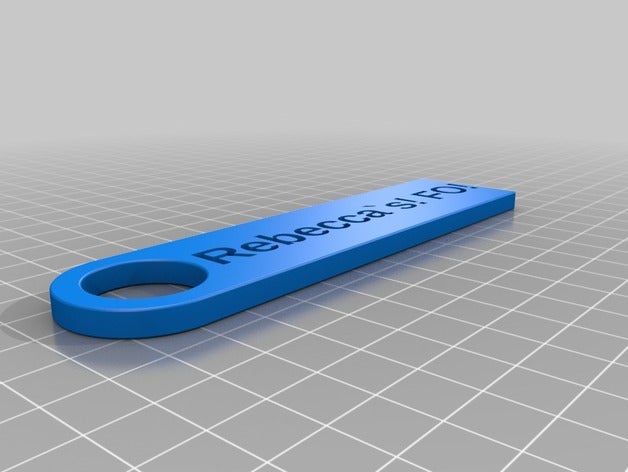 rebecca's offensive keychain accessories customized 3D print model - Mito3D