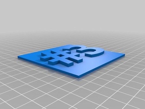 3 segni e loghi su misura 3d print model - Mito3D