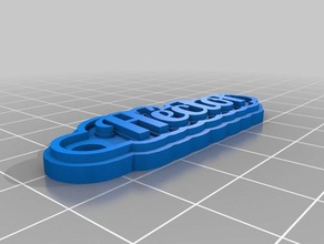 h ctor keychains customized 3d print model - Mito3D