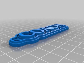 my customized multiline tag keychain coach keychains 3d print model - Mito3D