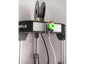 rostock max v2 extruder vertical plate mount 3d printer extruders rmv2 3d print model - Mito3D