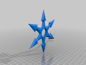 6 pointer spinner 3d printing fidget hand 3d print model - Mito3D