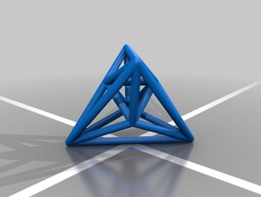 sechzehn Zelle Mathe-Kunst vier-dimension math - polyTOP Projektion 3d print model - Mito3D