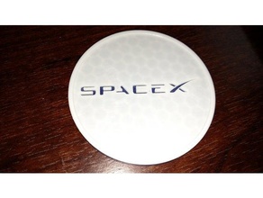 spacex en la montaña rusa decoración 3d print model - Mito3D