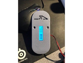battery capacity tester drop through cover diy electric longboard 3d print model - Mito3D