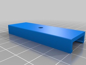 a forma di u alluminio led del canale clip parti ricambio in montaggio striscia 3d print model - Mito3D