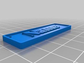 isim etiketi deans işaretler ve logolar özelleştirilmiş 3d print model - Mito3D