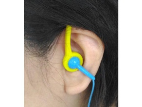 fone de ouvido com gancho telefone celular 3d print model - Mito3D