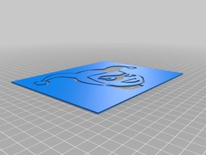 harley quinn estêncil ferramentas de arte personalizado 3d print model - Mito3D