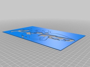 harley quinn Schablone Kunst-tools kundengebundene 3d print model - Mito3D