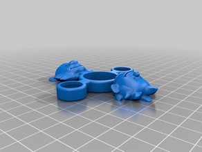calvin e hobbes giratório brinquedos & games fidget spinner 3d print model - Mito3D