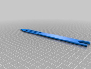 netting needle-netting-shuttle gauge 3 4in dia Kunst-tools 3d print model - Mito3D