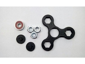 dedo giratório brinquedo & acessórios para jogos mão relaxar spinner 3d print model - Mito3D