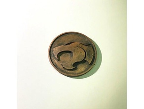 thundercats logotipo de la insignia moneda monedas & insignias 3d print model - Mito3D