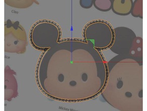 mikey-mouse-Ausstecher tsum tsum-Stil Küche und Esszimmer cookie cutter mickey-Maus raton miguelito 3d print model - Mito3D
