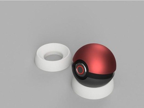 pok pelota base La impresión en 3d pokeball pokemon 3d print model - Mito3D