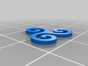 simples triskel A impressão 3d breizh frança 3d print model - Mito3D