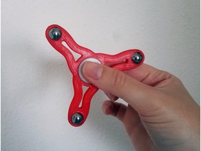 fidget mão giratório 12mm rolamentos de esferas brinquedos & games rolamento spinner 3d print model - Mito3D