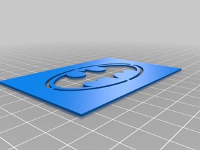 batman plantilla herramientas del arte personalizado 3d print model - Mito3D
