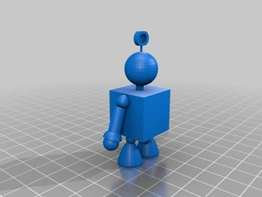 pequeño robot La impresión en 3d 3d print model - Mito3D