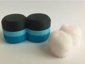 twinbox - earplug case containers box container earplugs foam holder mini twin 3d print model - Mito3D